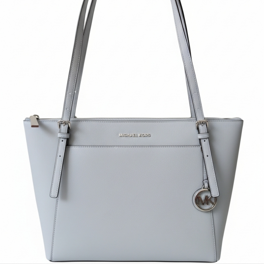 Michael Kors Women's Charlotte Large Saffiano Leather Top-Zip Tote Bag